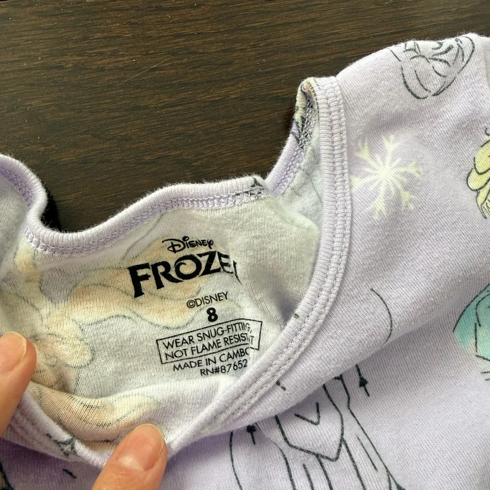 Girls Disney Frozen 2 Elsa And Anna 4 Pc Pajama Set Size 8